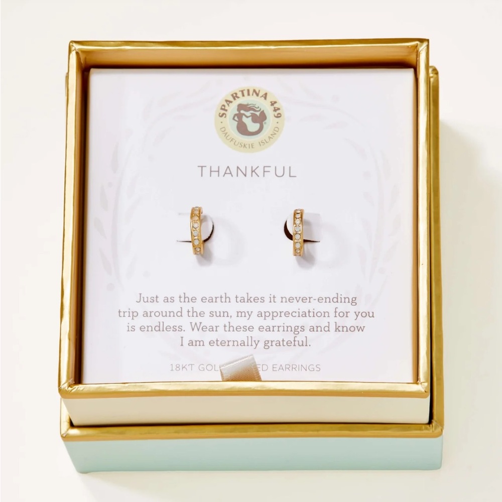 Spartina 449 Gold Earrings Elegant Minimalist Design
